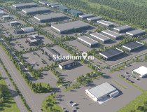 Вид территории. Сухой склад (+18) Склад МПК Тукай Респ Татарстан, Тукаевский р-н, село Мелекес, 25 000 м2 фото 1